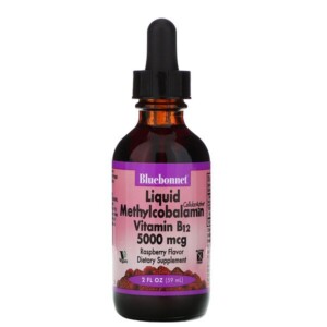 Mua Bluebonnet Nutrition Liquid Methylcobalamin Vitamin B12 Natural Raspberry Flavor 5000 mcg 2 oz 59 ml giảm giá rẻ Hà nội TPHCM