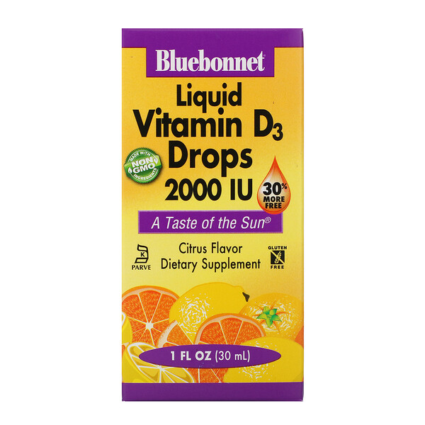 Mua Bluebonnet Nutrition Liquid Vitamin D3 Drops Natural Citrus Flavor 2