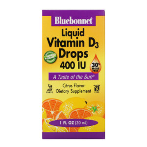 Mua Bluebonnet Nutrition Liquid Vitamin D3 Drops Natural Citrus Flavor 400 IU 1 oz 30 ml giảm giá rẻ Hà nội TPHCM