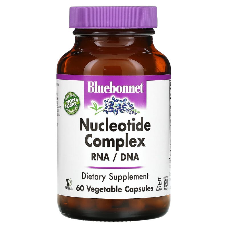 Bluebonnet Nutrition Nucleotide Complex RNA / DNA 60 Vegetable Capsules 3 Bluebonnet Nutrition Nucleotide Complex RNA / DNA 60 Vegetable Capsules 743715012646