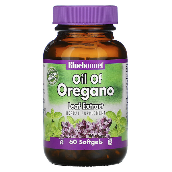 Bluebonnet Nutrition Oil of Oregano Leaf Extract 60 Softgels 6 bluebonnet nutrition oil of oregano leaf extract 60 softgels 10183