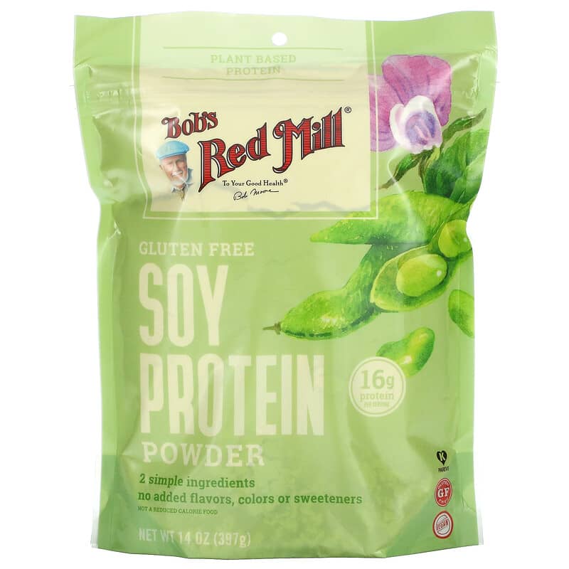 Bob's Red Mill Soy Protein Powder Gluten Free 14 oz (397 g) 3 Bob's Red Mill Soy Protein Powder Gluten Free 14 oz (397 g) 039978002525