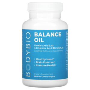 Mua BodyBio Balance Oil Linoleic Acid LA & Linolenic Acid Blend ALA 60 Non-GMO Softgels giảm giá rẻ Hà nội TPHCM