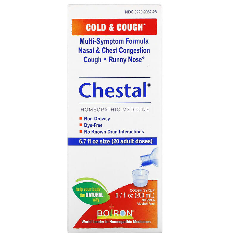 Boiron Chestal Cold & Cough 6.7 oz (200ml) 3 boiron chestal cold cough 6 7 fl oz 200 ml 57654