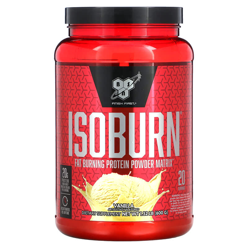 BSN Isoburn Fat Burning Protein Powder Matrix Vanilla 1.32 lb (600 g) 3 BSN Isoburn Fat Burning Protein Powder Matrix Vanilla 1.32 lb (600 g) 834266008513