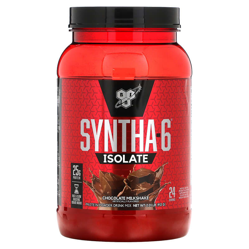BSN Syntha-6 Isolate Protein Powder Drink Mix Chocolate Milkshake 2.01 lb (912 g) 3 BSN Syntha-6 Isolate Protein Powder Drink Mix Chocolate Milkshake 2.01 lb (912 g) 834266066209