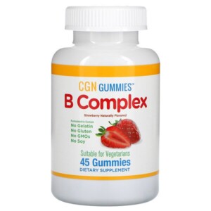 Mua California Gold Nutrition B Complex Gummies No Gelatin No Gluten Natural Strawberry Flavor 45 Gummies giảm giá rẻ Hà nội TPHCM