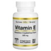 California Gold Nutrition Bioactive Vitamin E 335 mg (500 IU) 30 Veggie Capsules 898220019656