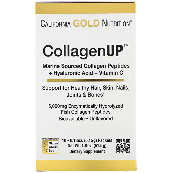 California Gold Nutrition CollagenUP Hydrolyzed Marine Collagen Peptides with Hyaluronic Acid and Vitamin C Unflavored 10 Packets 0.18 oz (5.16 g) Each 1 Mua California Gold Nutrition CollagenUp Marine Hydrolyzed Collagen + Hyaluronic Acid + Vitamin C Unflavored 10 Packets 0.18 oz 5.15 g Each giảm giá rẻ Hà nội TPHCM