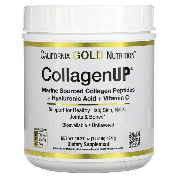 Mua California Gold Nutrition CollagenUP Marine Hydrolyzed Collagen + Hyaluronic Acid + Vitamin C Unflavored 16.37 oz 464 g giảm giá rẻ Hà nội TPHCM