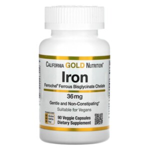 Mua California Gold Nutrition Ferrochel Iron Bisglycinate 36 mg 90 Veggie viên giảm giá rẻ Hà nội TPHCM