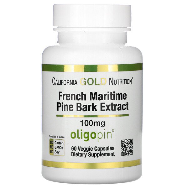 California Gold Nutrition French Maritime Pine Bark Extract Oligopin 100 mg 60 viên 3 california gold nutrition french maritime pine bark extract oligopin 100 mg 60 veggie capsules 81026