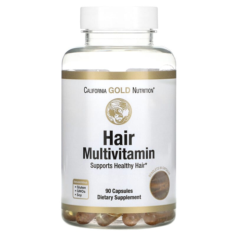 California Gold Nutrition Hair Multivitamin 90 Gelatin Capsules 3 California Gold Nutrition Hair Multivitamin 90 Gelatin Capsules 898220019151