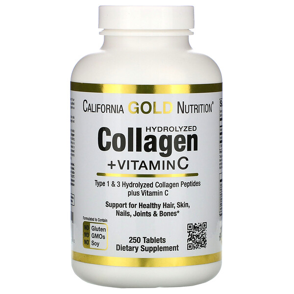 Mua California Gold Nutrition Hydrolyzed Collagen Peptides + Vitamin C Type I & III 250 viên giảm giá rẻ Hà nội TPHCM