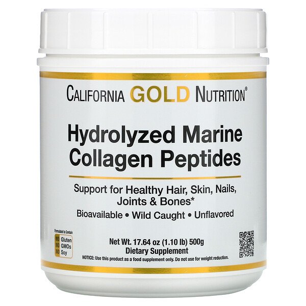 Mua California Gold Nutrition Hydrolyzed Marine Collagen Peptides Unflavored 17.64 oz 500 g giảm giá rẻ Hà nội TPHCM
