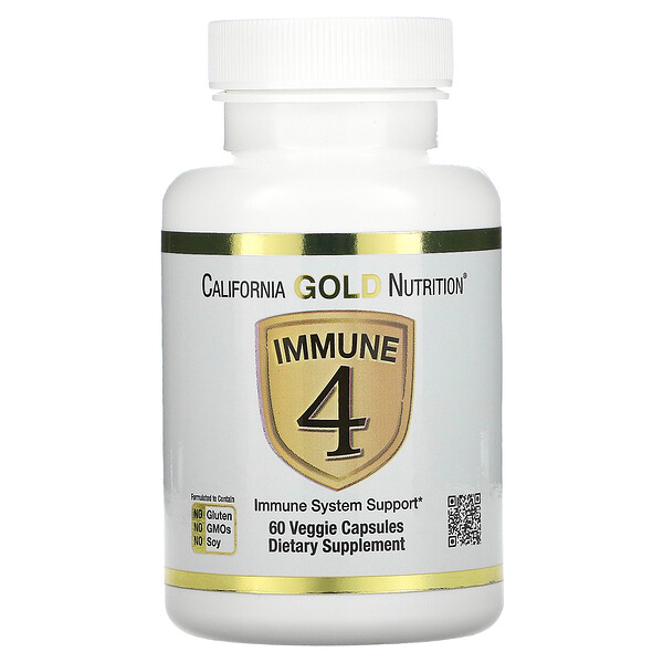 California Gold Nutrition Immune 4 Immune System Support 60 viên 3 california gold nutrition immune 4 immune system support 60 veggie capsules 101714
