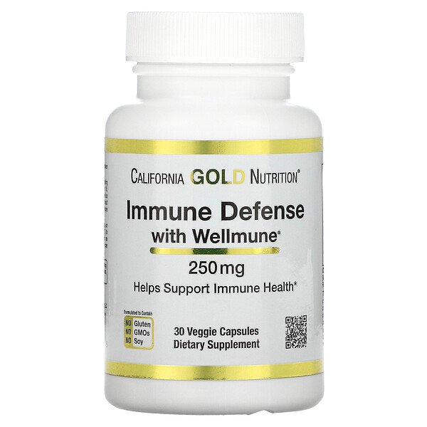California Gold Nutrition Immune Defense with Wellmune Beta-Glucan 250 mg 30 viên 2 california gold nutrition immune defense with wellmune beta glucan 250 mg 30 veggie capsules 99735