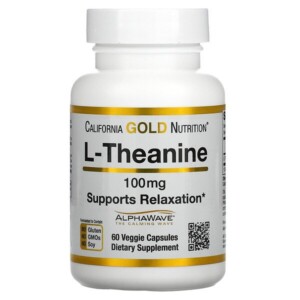 Mua California Gold Nutrition L-Theanine AlphaWave Supports Relaxation Calm Focus 100 mg 60 Veggie viên giảm giá rẻ Hà nội TPHCM
