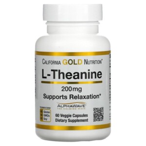 Mua California Gold Nutrition L-Theanine AlphaWave Supports Relaxation Calm Focus 200 mg 60 Veggie viên giảm giá rẻ Hà nội TPHCM
