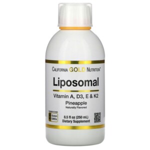 Mua California Gold Nutrition Liposomal Vitamin A D3 E & K2 Natural Pineapple Flavor 8.5 oz 250 ml giảm giá rẻ Hà nội TPHCM