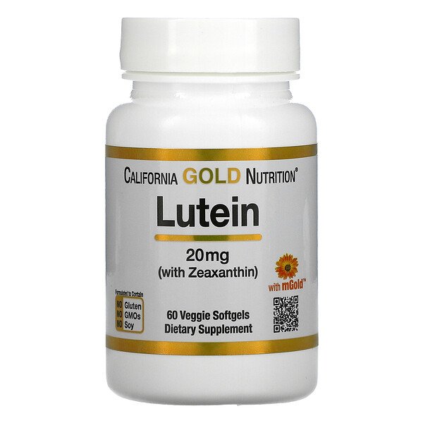 Mua California Gold Nutrition Lutein with Zeaxanthin 20 mg 60 Veggie Softgels giảm giá rẻ Hà nội TPHCM