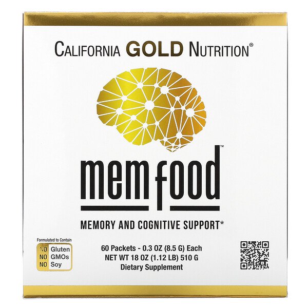 Mua California Gold Nutrition MEM Food Memory and Cognitive Support 60 Packets 0.3 oz 8.5 g Each giảm giá rẻ Hà nội TPHCM