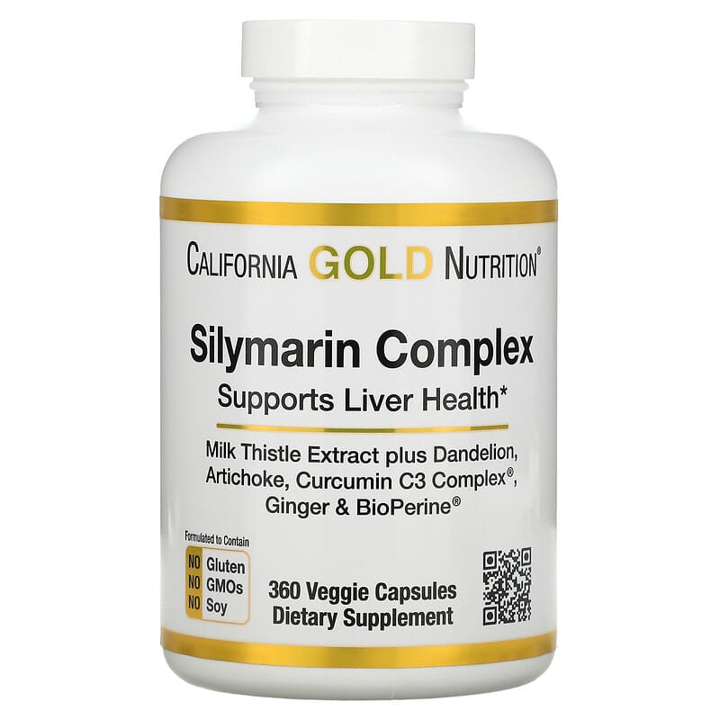 California Gold Nutrition Silymarin Complex Milk Thistle Extract Plus Dandelion Artichoke Curcumin C3 Complex Ginger and BioPerine 360 Veggie Capsules 3 California Gold Nutrition Silymarin Complex Milk Thistle Extract Plus Dandelion Artichoke Curcumin C3 Complex Ginger and BioPerine 360 Veggie Capsules 898220013784