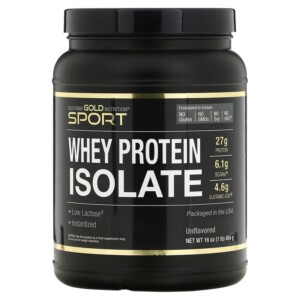 California Gold Nutrition SPORT - Whey Protein Isolate 1 lb 16 oz (454 g) 898220010646