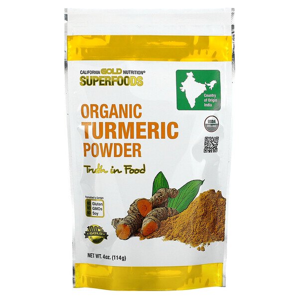 California Gold Nutrition SUPERFOODS - Organic Turmeric Powder 4 oz (114 g) 3 Mua California Gold Nutrition Superfoods Organic Turmeric Powder 4 oz 114 g giảm giá rẻ Hà nội TPHCM