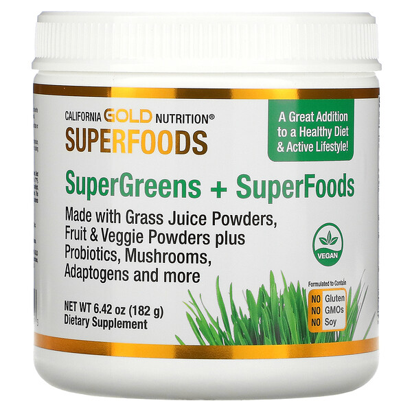 Mua California Gold Nutrition SUPERFOODS - Supergreens + Superfoods 6.42 oz 182 g giảm giá rẻ Hà nội TPHCM