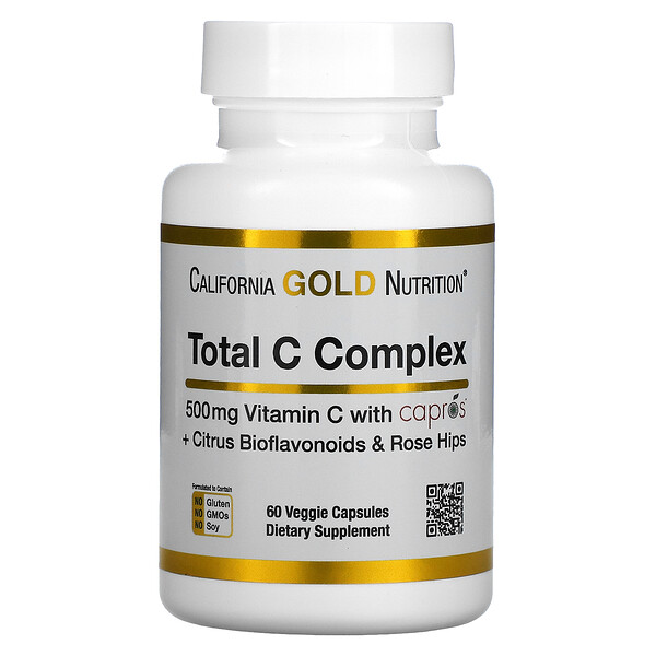 California Gold Nutrition Total C Complex 500 mg 60 viên 3 california gold nutrition total c complex 500 mg 60 veggie capsules 102553