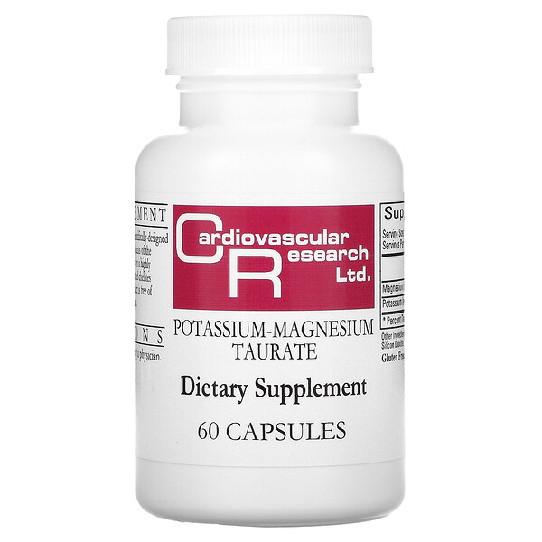 Cardiovascular Research Ltd. Potassium-Magnesium Taurate 60 Capsules 3 Mua Cardiovascular Research Potassium-Magnesium Taurate 60 viên giảm giá rẻ Hà nội TPHCM