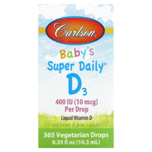 Carlson Baby's Super Daily D3 10 mcg (400 IU) 0.35 fl oz (10.3 ml) 088395012501