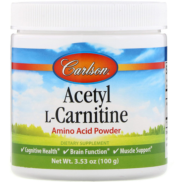 Carlson Labs Acetyl L-Carnitine Amino Acid Powder 3.53 oz (100 g) 3 carlson labs acetyl l carnitine amino acid powder 3 53 oz 100 g 15673
