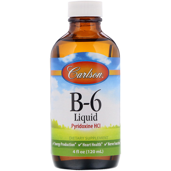 Carlson B-6 Liquid Natural Berry Lemonade 4 fl oz (120 ml) 2 Mua Carlson Labs B-6 Liquid 4 oz 120 ml giảm giá rẻ Hà nội TPHCM