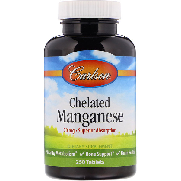 Mua Carlson Labs Chelated Manganese 20 mg 250 viên giảm giá rẻ Hà nội TPHCM