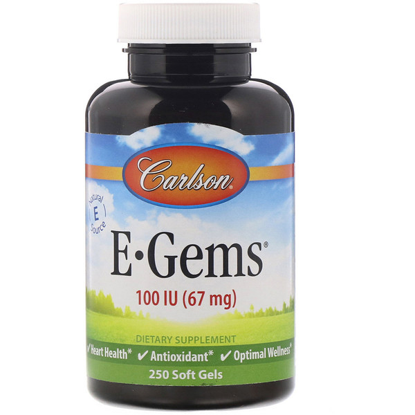 Mua Carlson Labs E-Gems 67 mg 100 IU 250 Softgels giảm giá rẻ Hà nội TPHCM