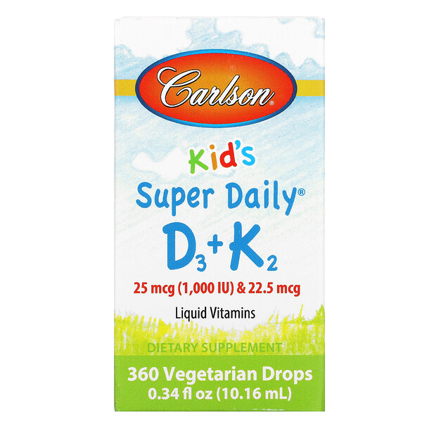 Mua Carlson Labs Kid's Super Daily D3+K2 25 mcg 1