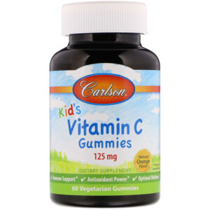 Mua Carlson Labs Kid's Vitamin C Gummies Natural Orange Flavor 125 mg 60 Vegetarian Gummies giảm giá rẻ Hà nội TPHCM