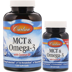 Mua Carlson Labs MCT & Omega-3 120 + 30 Free Soft Gels giảm giá rẻ Hà nội TPHCM