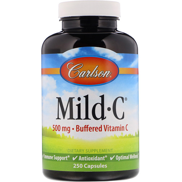 Carlson Labs Mild-C 500 mg 250 viên 3 carlson labs mild c 500 mg 250 capsules 12009