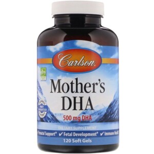 Mua Carlson Labs Mother's DHA 500 mg 120 Soft Gels giảm giá rẻ Hà nội TPHCM