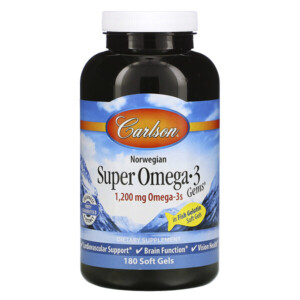 Mua Carlson Labs Norwegian Super Omega-3 Gems 600 mg 180 Soft Gels giảm giá rẻ Hà nội TPHCM