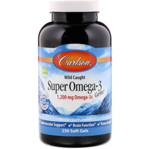 Mua Carlson Labs Wild Caught Super Omega-3 Gems 600 mg 250 Soft Gels giảm giá rẻ Hà nội TPHCM