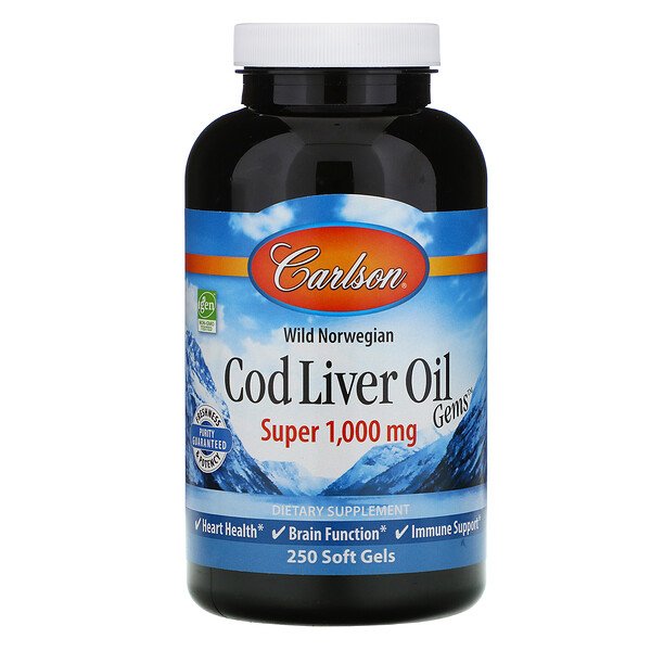 Mua Carlson Labs Wild Norwegian Cod Liver Oil Gems Super 1