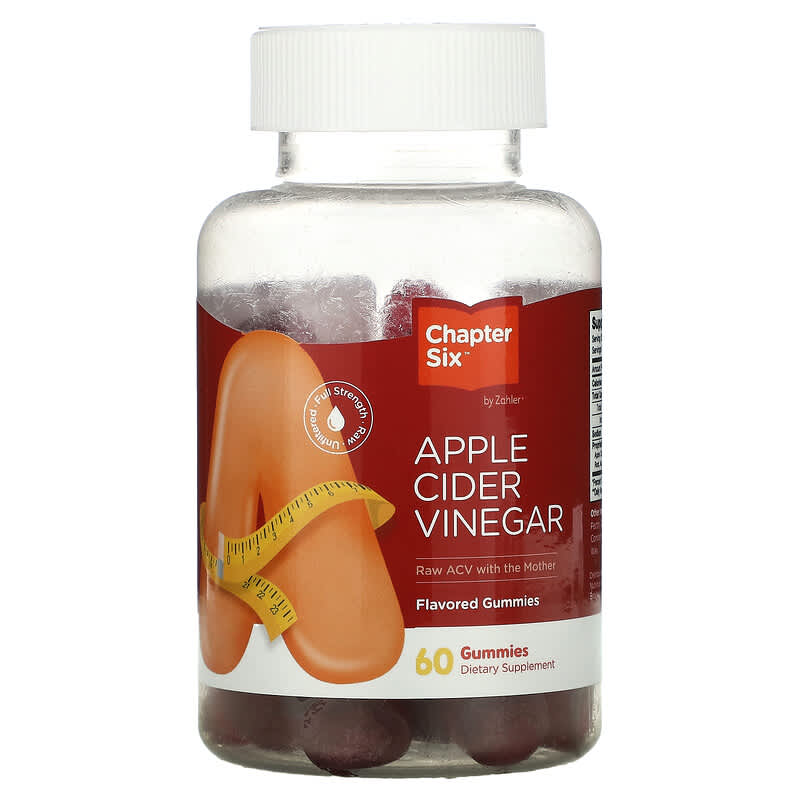 Chapter Six Apple Cider Vinegar 60 Gummies 3 Chapter Six Apple Cider Vinegar 60 Gummies 848998041274