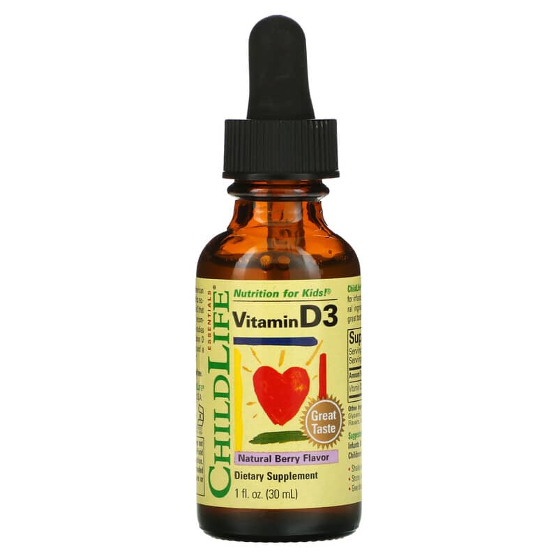 ChildLife Essentials Vitamin D3 Natural Berry 1 fl oz (30 ml) 3 ChildLife Essentials Vitamin D3 Natural Berry 1 fl oz (30 ml) 608274109001