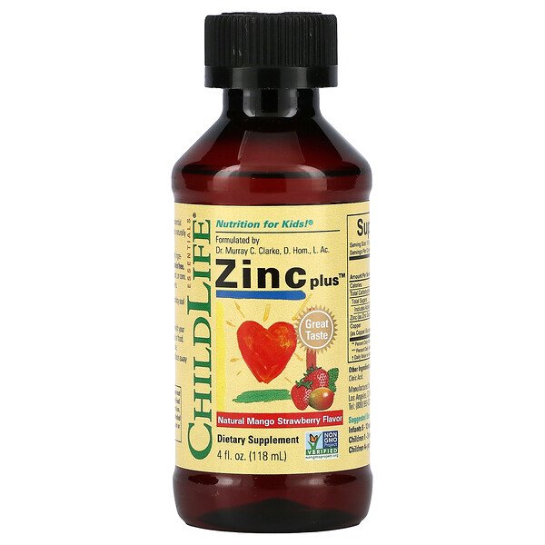 Mua ChildLife Essentials Zinc Plus Natural Mango Strawberry 4 oz 118 ml giảm giá rẻ Hà nội TPHCM
