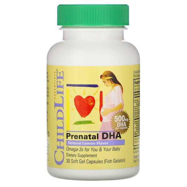 Mua ChildLife Prenatal DHA Natural Lemon Flavor 500 mg 30 Soft Gel Capsules giảm giá rẻ Hà nội TPHCM