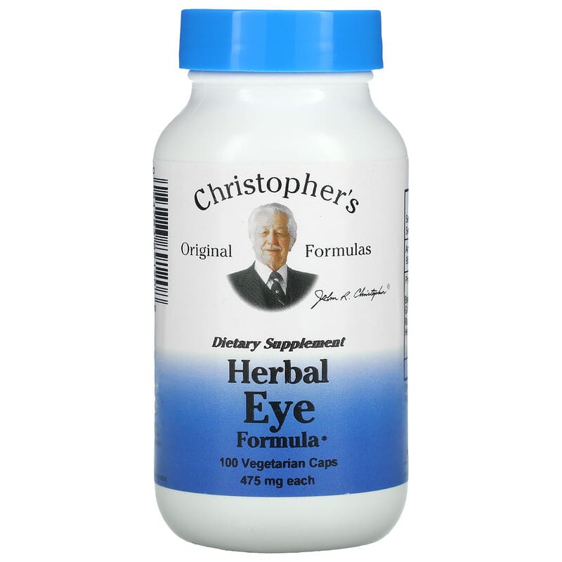 Christopher's Original Formulas Herbal Eye Formula 475 mg 100 viên 6 christopher s original formulas herbal eye formula 475 mg 100 vegetarian caps 10465